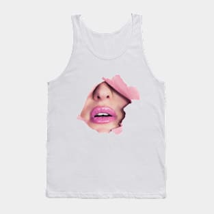 Pink Lips Tank Top